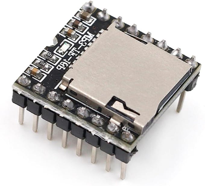 Mini MP3 Module - Audio Speler - Muziek Afspelen - FAT32 Ondersteuning - 3 cm - Zwart
