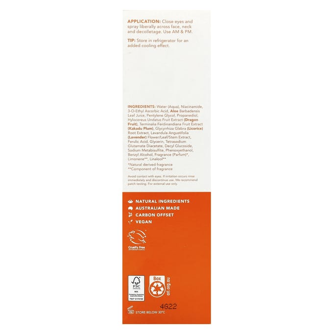 Glow Active-C, Vitamine C Verhelderende Mist, Alle Huidtypen, 125Ml(4.23 fl oz) black
