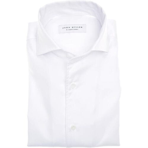 John Miller Overhemd Exceptional Slim Fit Wit / male