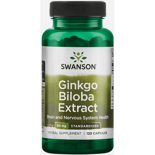 Swanson Health Ginkgo Biloba Extract 60mg - 120 capsules