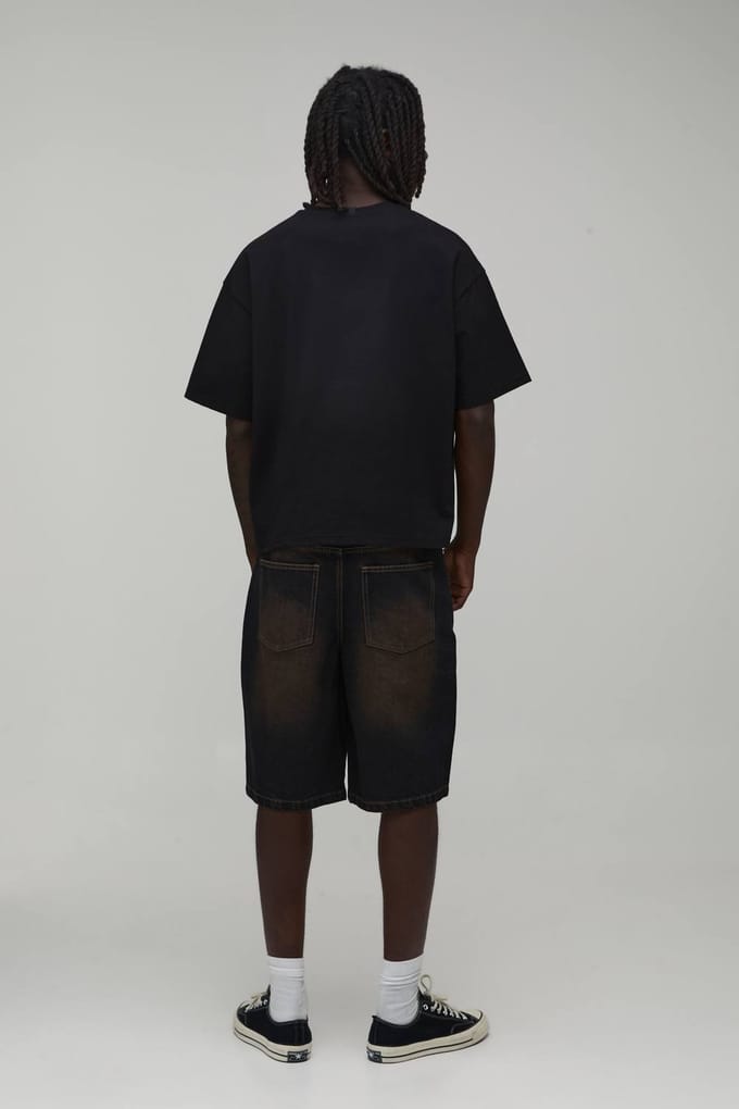 Regular Rigid Denim Jorts | Dark Wash | Size 52