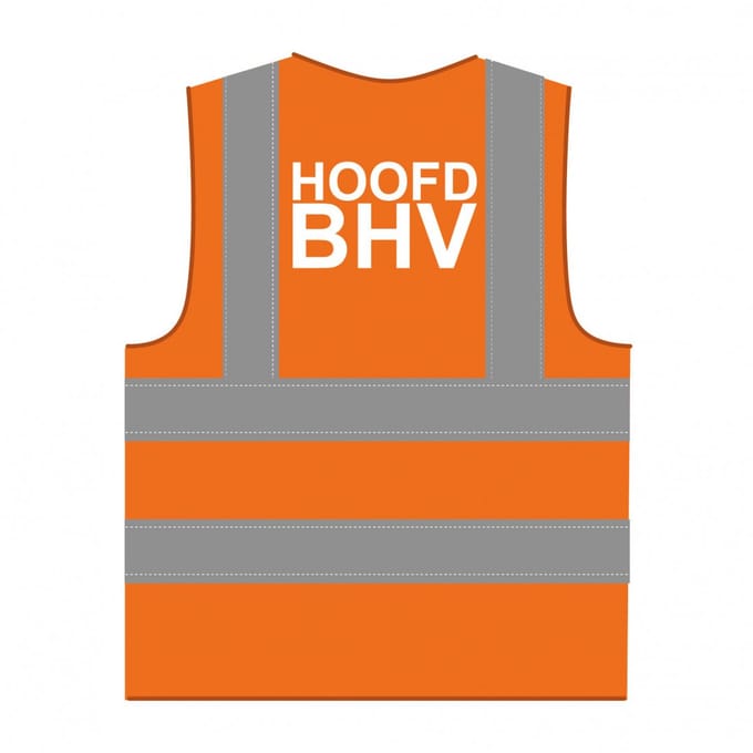 Hoofd BHV hesje RWS oranje