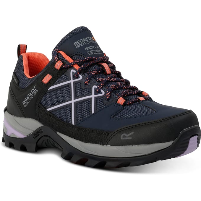 Regatta Dames/Dames Samaris III Laag Loopschoenen (Marine/Lila)