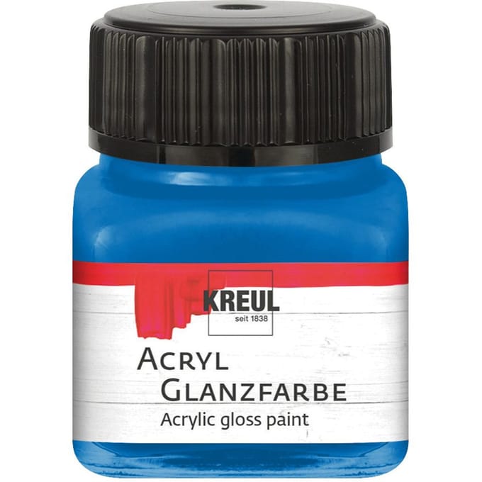 KREUL Acrylglansverf, 20 ml - Blauw