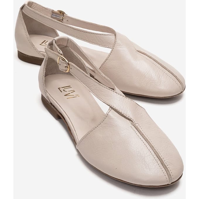 Fable Leren Ballerina met Zijuitsnijding