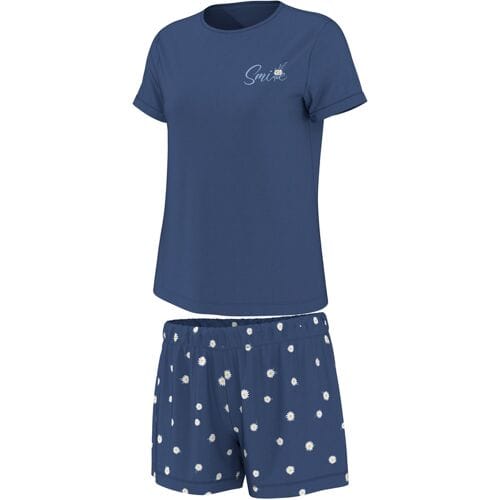 ESMARA Korte dames pyjama (Blauw, L (44/46))