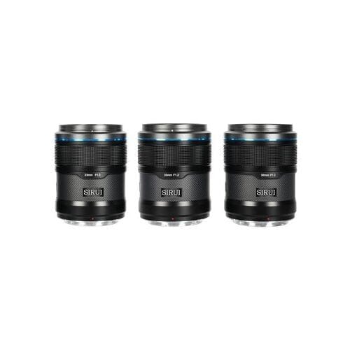 Sirui Scherpschuttersset 23mm, 33mm + 56mm f/1.2 Koolstof  zwart Sony E-bevestiging
