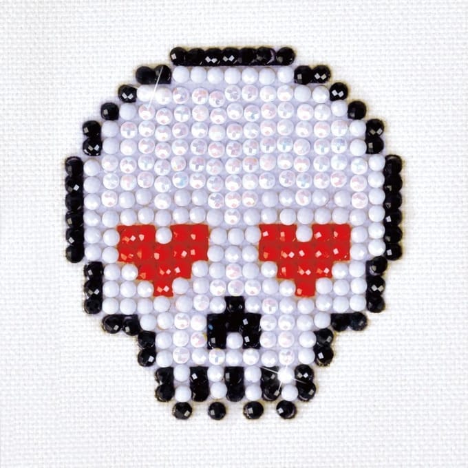 DIAMOND DOTZ Sugar Skull - Diamond Painting - 304 Dotz - 8x8 cm