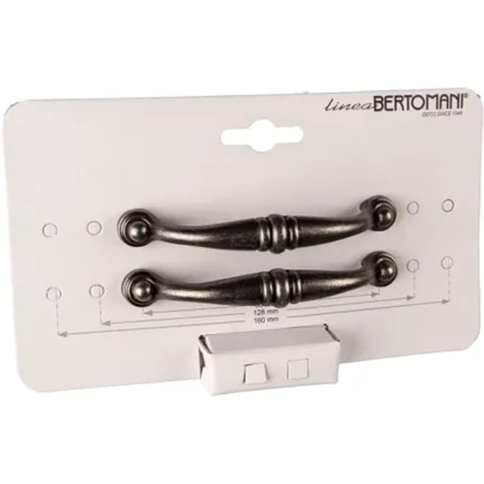 Bertomani Meubelgreep 2022 - Oud Ijzer - 96mm - 2 Stuks