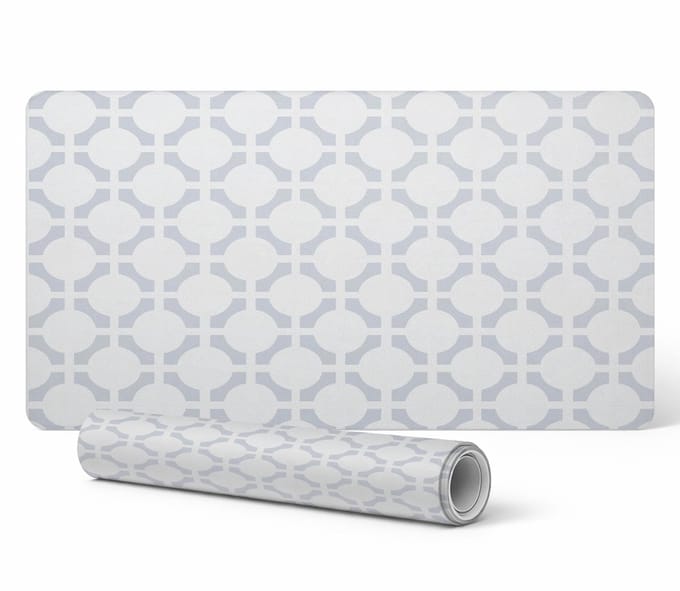 Decoratieve laptopmat met geometrisch retropatroon, 100x50 cm