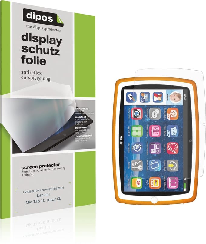 dipos – 2x Matte Beschermfolie geschikt voor Lisciani Mio Tab 10 Tutor XL | Krasbestendige & antireflecterende Screenprotector Ultra-Thin