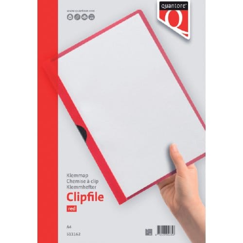 Klemmap Quantore A4 3mm rood