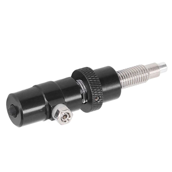 Boogschieten Zijkussen Aluminiumlegering Ingebouwde Veerzuiger Boogschieten Kussen Plunger voor Recurve Boog zwart