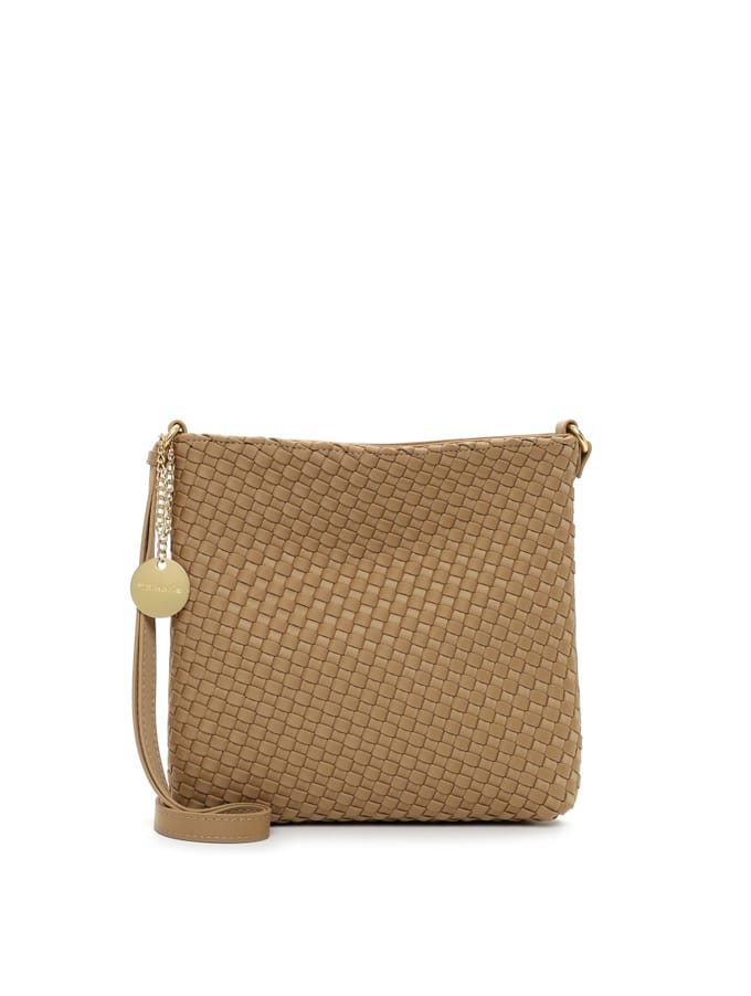 Tamaris schoudertas Black Crossover Bag Sand Lichtbruin
