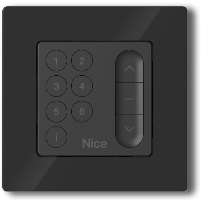 Nice Domì 6-kanaals wandzender - Nice rolluikschakelaar