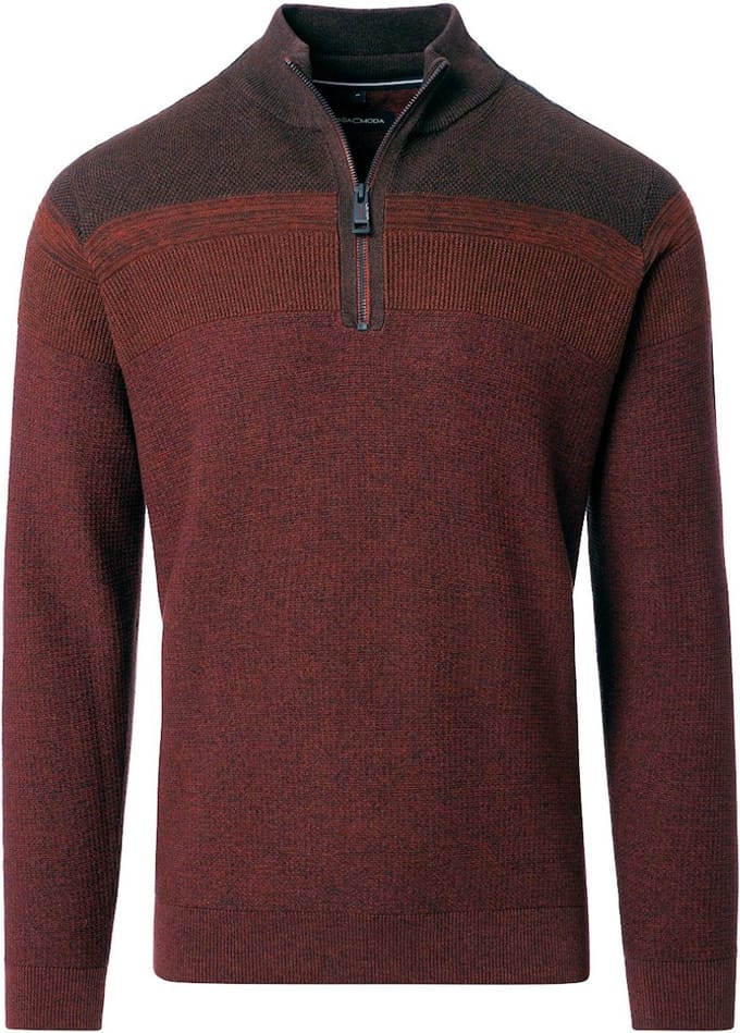 Casa Moda Expedition Heren Trui Met Opstaande Kraag - M