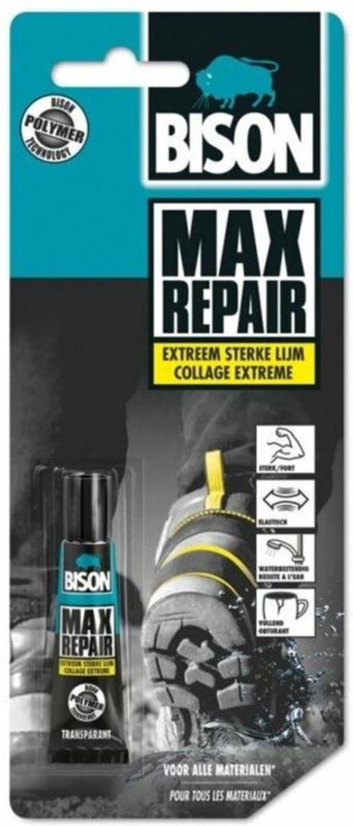 Bison Lijm Max Repair Extreme - 6 x 8 gr - Voordeelverpakking