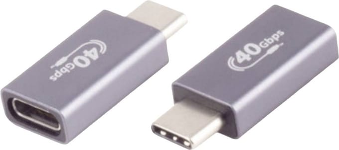 BKL Electronic 10080138 USB-C ® adapter, USB-C ® bus, 4.0, metaal, Pro 1 stuk(s)
