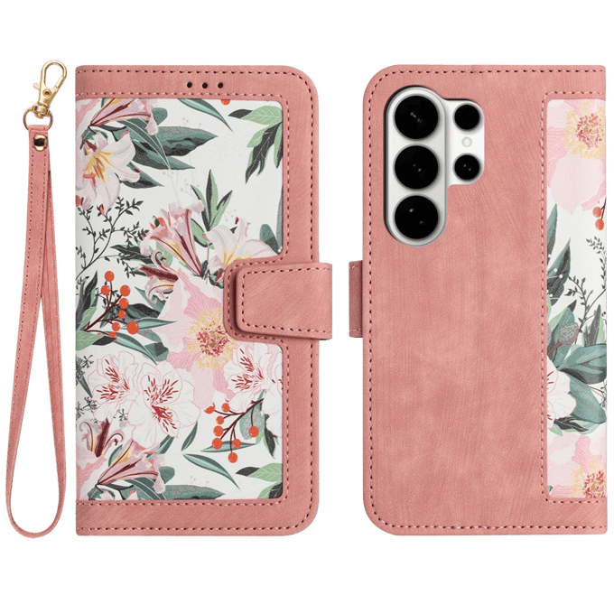 Mocaa Samsung Galaxy S26 Ultra Floral Series Bookcase Roze