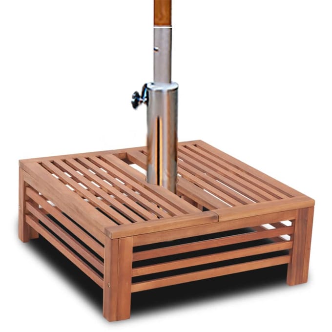 vidaXL - Parasolvoetbedekking - hout