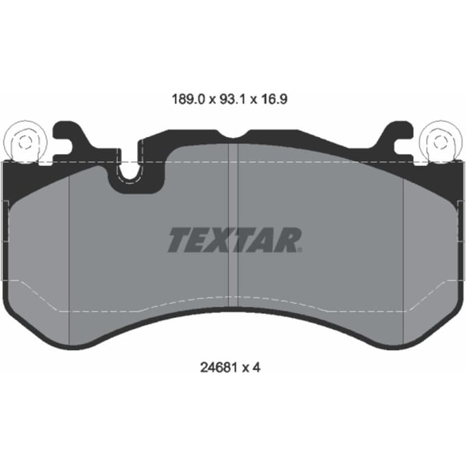Remblokset TEXTAR 2468101, voor