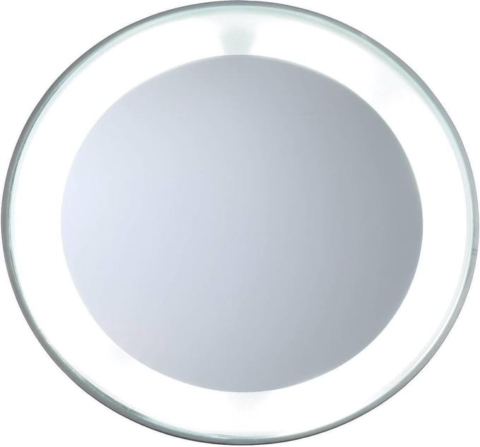 Tweezerman Lighted 15x Magnifying Mirror - Compact and Portable