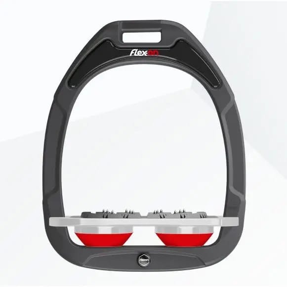 Platte Ultra Grip Beugels Antraciet/Grijs/Rood Flex-On Green Composite