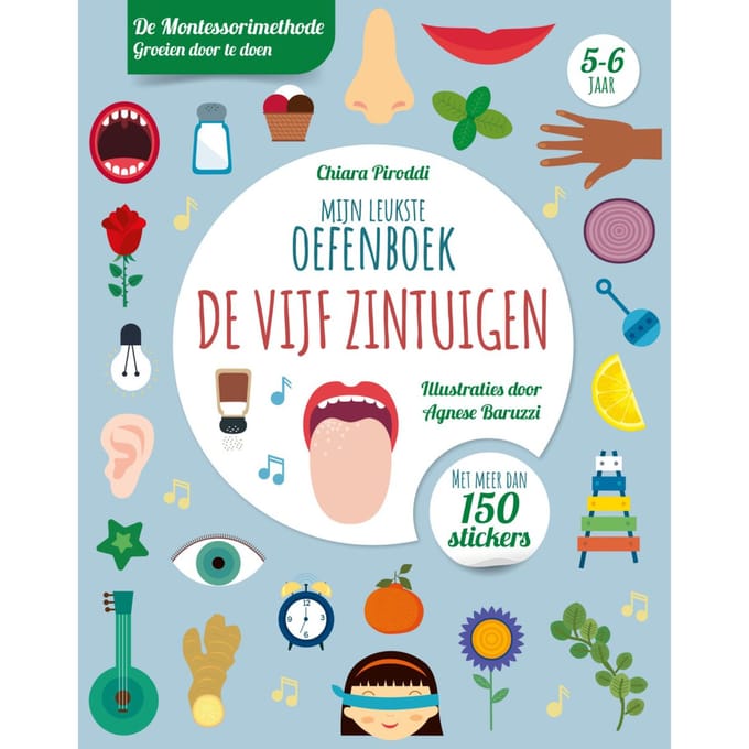 Mijn Leukste Oefenboek De Vijf Zintuigen - Chiara Piroddi