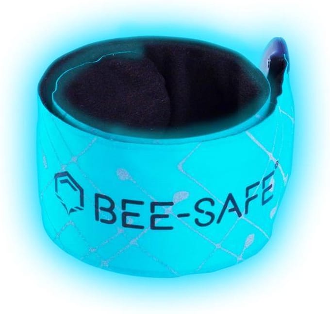 Led Click Band USB | BEE SAFE blue | hardloop verlichting | sportarmband