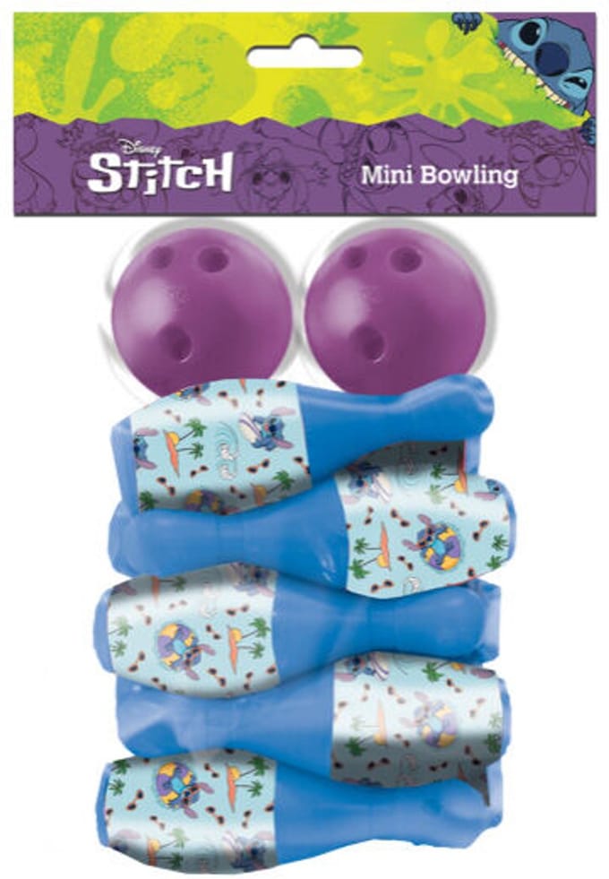Disney Stitch Mini Bowling Set – Speelset voor Kinderen – 16x25cm