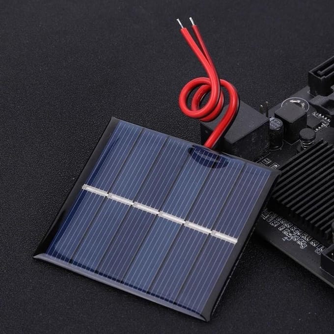Zonnepaneel Set - Mini Solar - DIY Projecten - Compact Ontwerp - 65x65mm - Zwart