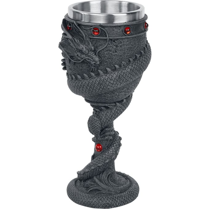 Nemesis Now - Gothic Kelk - Dragon Coil Goblet - voor Geen - zwart
