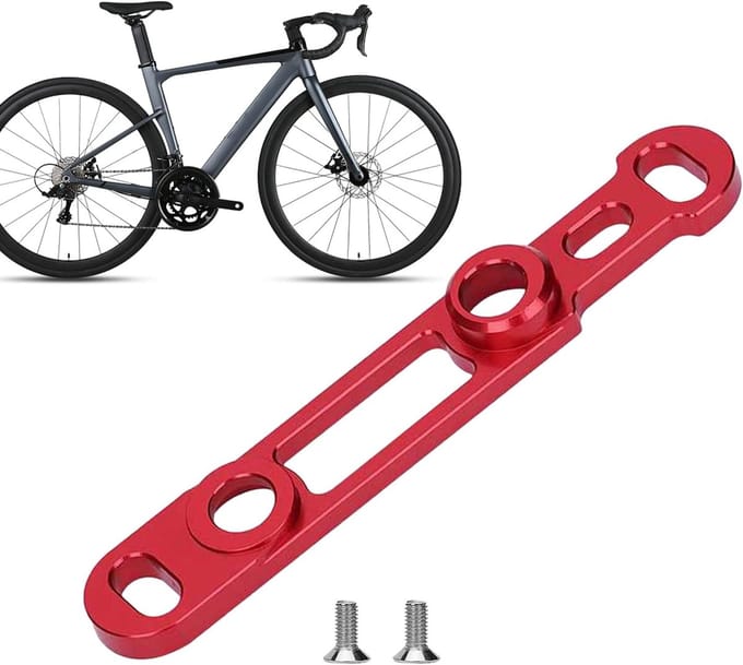 Fiets Schijfrem Adapter - Remonderdeel - Veilig Remmen - Geoptimaliseerde Stabiliteit - Compact Ontwerp - Oud Rood