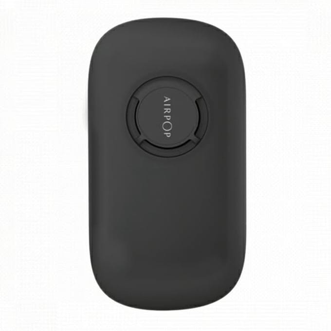 AirPOP GEN 2 - Beschermend Maskerhoesje - Zwart - Elegant - Compact