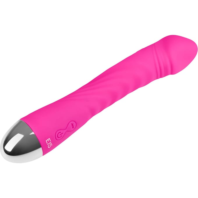 slanke natuurlijke siliconen-vibrator, 20,5 cm