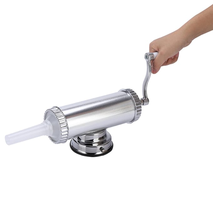 Kit de remplissage de viande pour saucisses en alliage d'aluminium de 2 lb pour usage domestique blanc