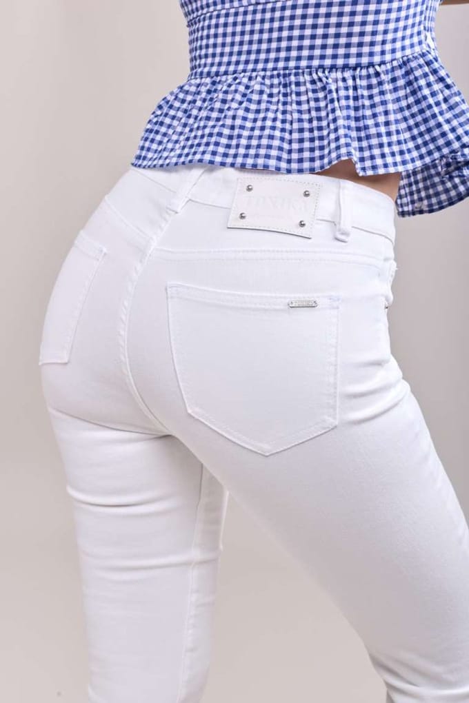Toxik3 jeans - slim fit wit