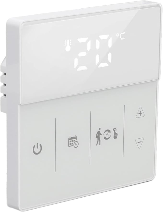 Slimme Thermostaat - App Bediening - Comfort Verhoging - Spraakgestuurd - 85 cm - Wit