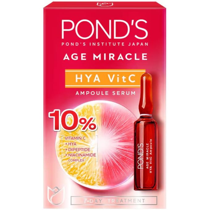 Pond's Age Miracle HYA Vit C ampulserumset (1,2 gram. x 7 stuks) 1.2 g. x 7 pcs (3 Boxes)