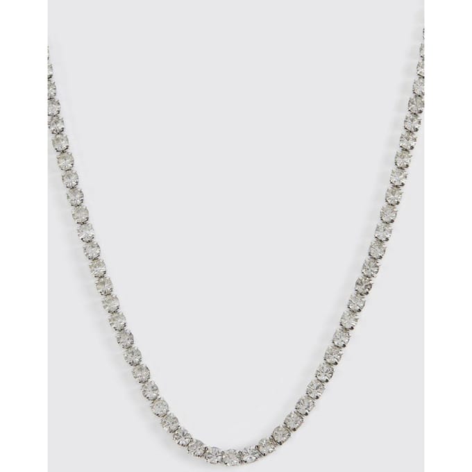 Iced Chain Necklace | Silver