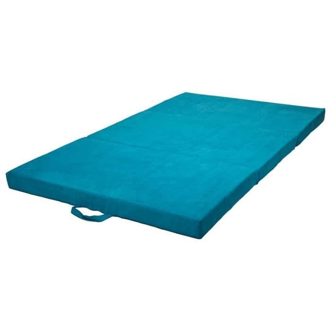Matelas matelas pliable invité 200x120x10 cm bleu