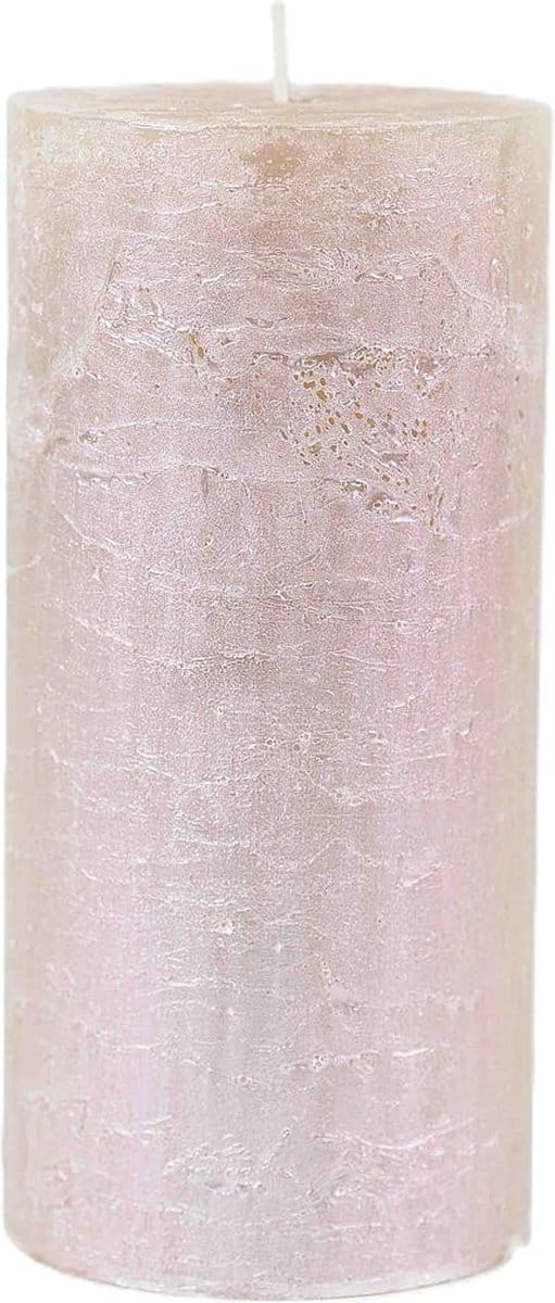 Rasteli Luz Your Kaars Cilinder Roze-Pearl D 9 cm H 19 cm