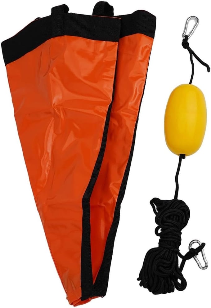 Wateranker Boot - Driftanker Kajak - Stabiliteit Water - Compact Lichtgewicht - 60 x 53 cm - Oranje Zwart