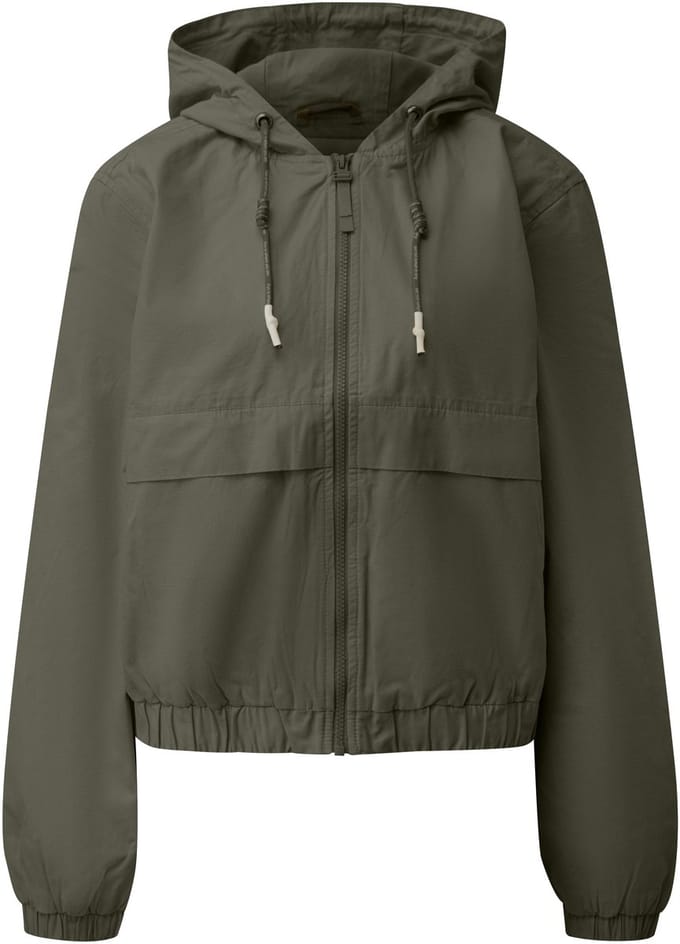 Korte katoen hoodie dames QS
