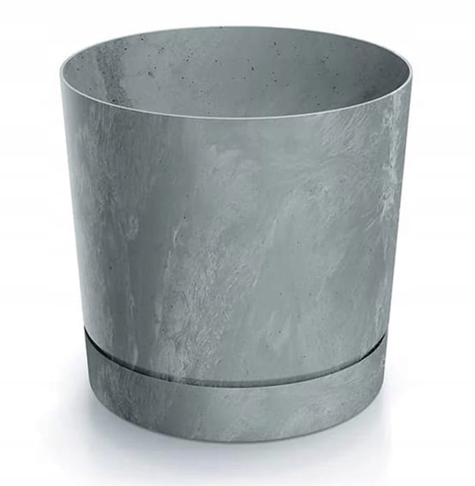 Prosperplast Tubo P Serie - Bloempot - Beton Effect - 12,8 cm - Kunststof