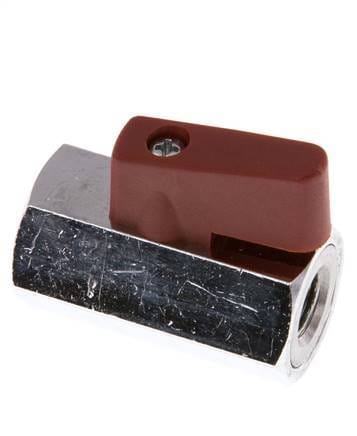 G 1/8 inch 2-Weg Messing Mini-Kogelkraan 15 Bar