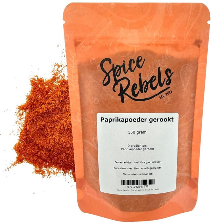Spice Rebels - Paprikapoeder gerookt - zak 150 gram