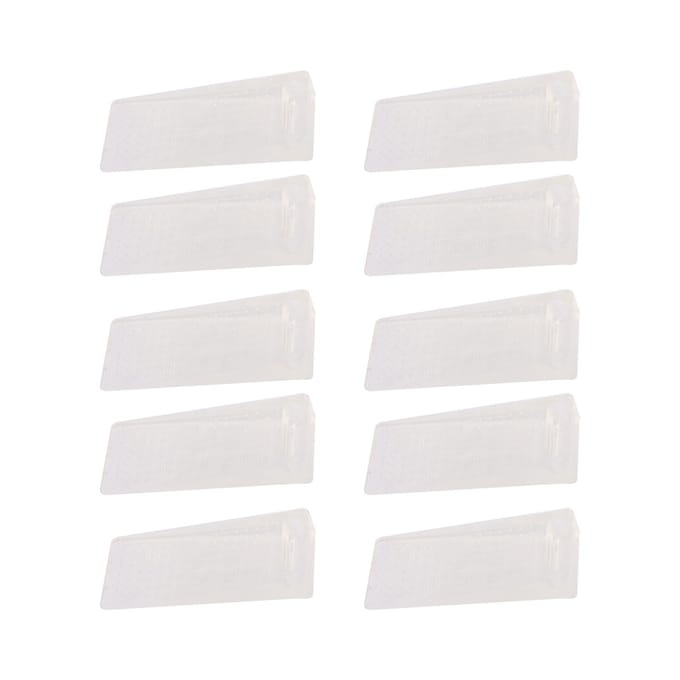 10 Stuks Deurstoppers Boorvrij Stapelbaar Transparant TPR Flexibel Anti-Botsing Deurstopper Wiggen