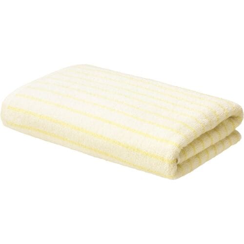 LIVARNO Handdoek 70 x 140 cm - 450 gsm (Wit/geel)