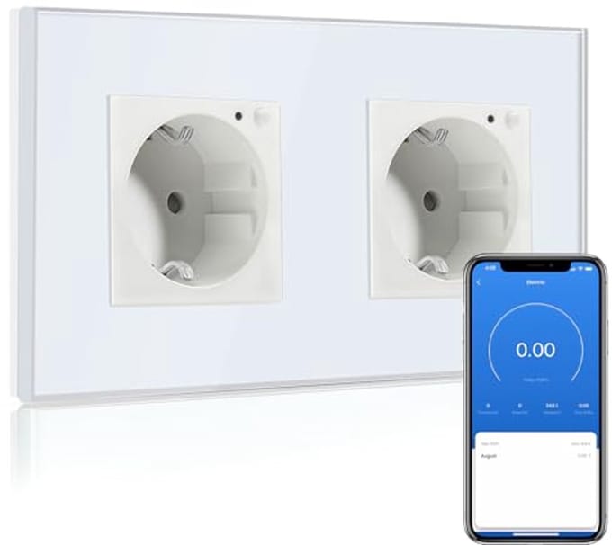Slimme Wifi Stopcontact met Energiemeter - Spraakbesturing en Timerfunctie